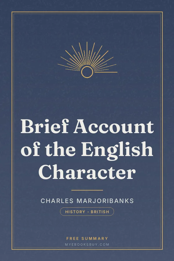 Cover of Brief Account of the English Character