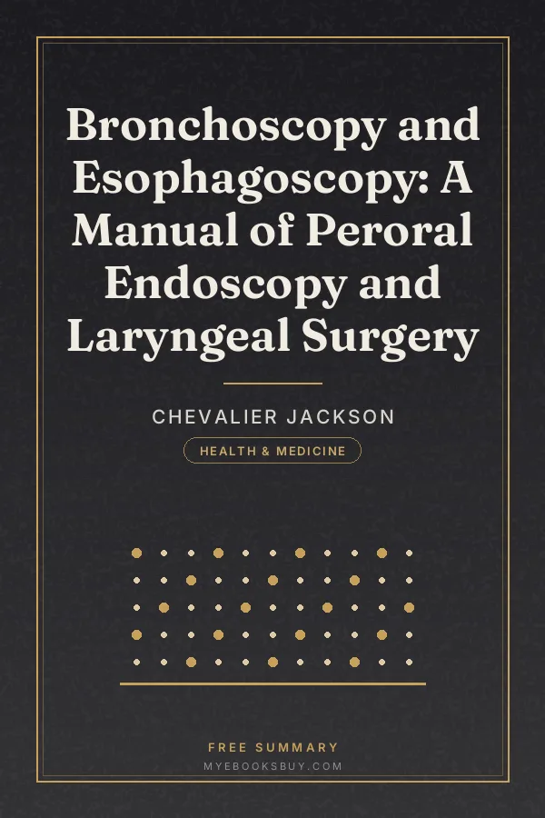 Cover of Bronchoscopy and Esophagoscopy: A Manual of Peroral Endoscopy and Laryngeal Surgery