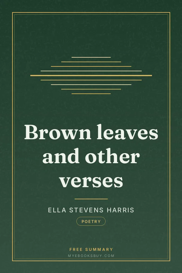 Cover of Brown leaves and other verses