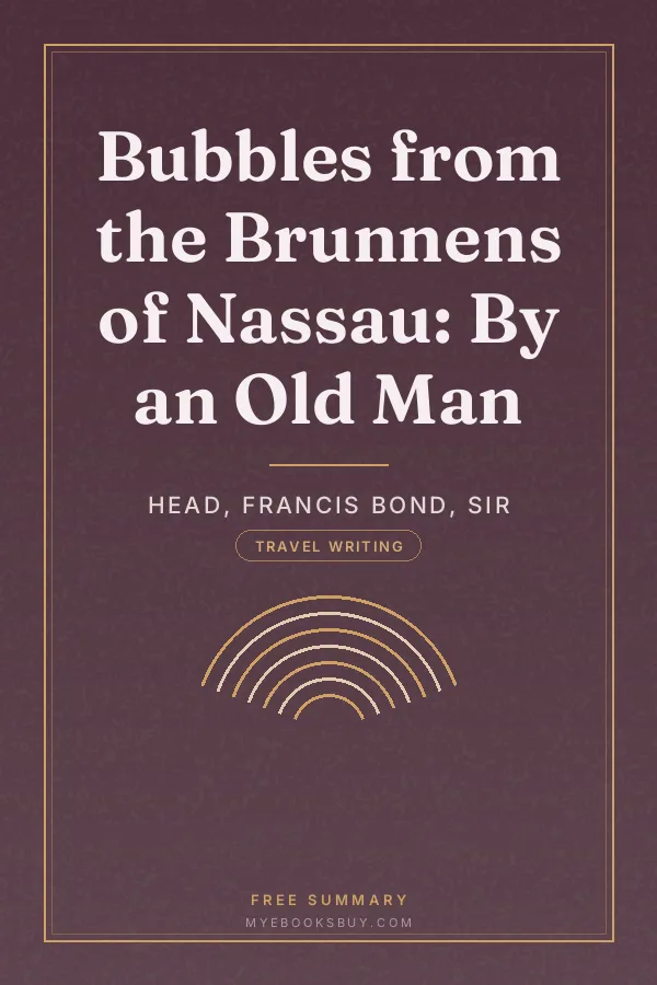 Cover of Bubbles from the Brunnens of Nassau: By an Old Man