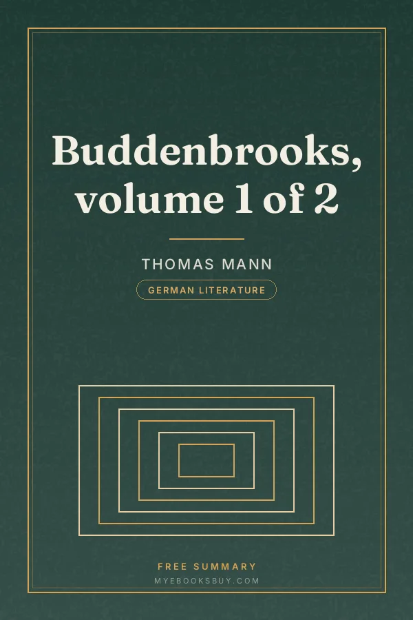 Cover of Buddenbrooks, volume 1 of 2