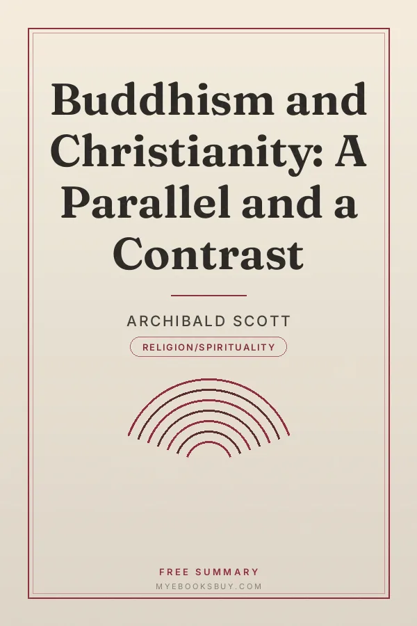 Cover of Buddhism and Christianity: A Parallel and a Contrast
