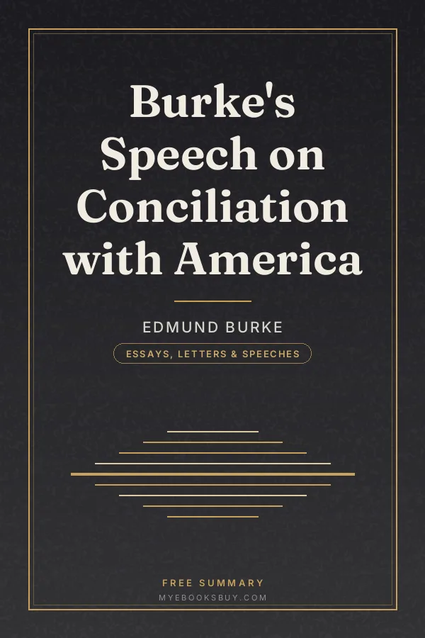 Cover of Burke's Speech on Conciliation with America