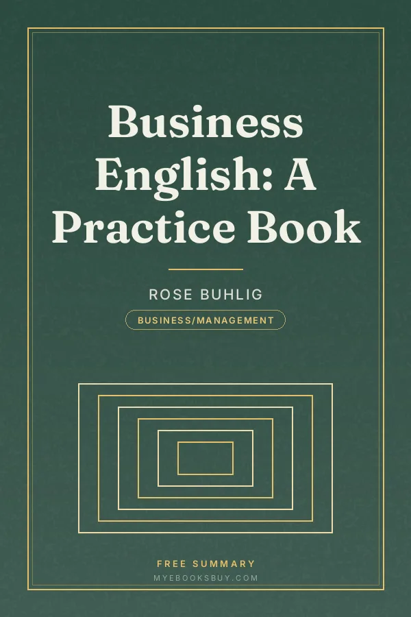 Cover of Business English: A Practice Book