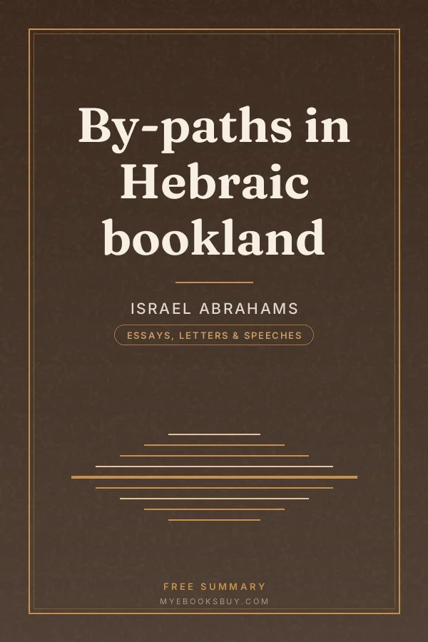 Cover of By-paths in Hebraic bookland