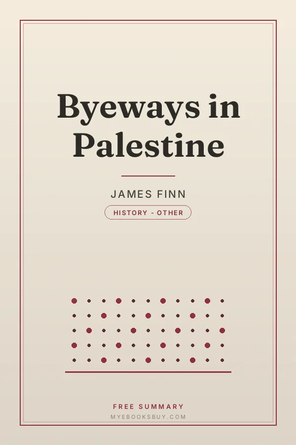Cover of Byeways in Palestine