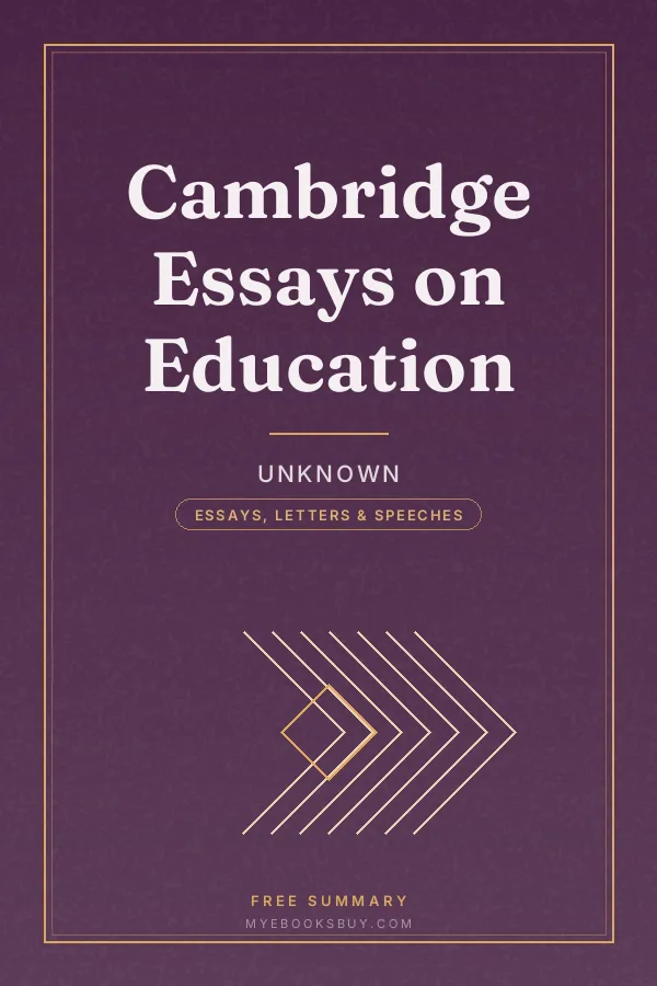 Cover of Cambridge Essays on Education