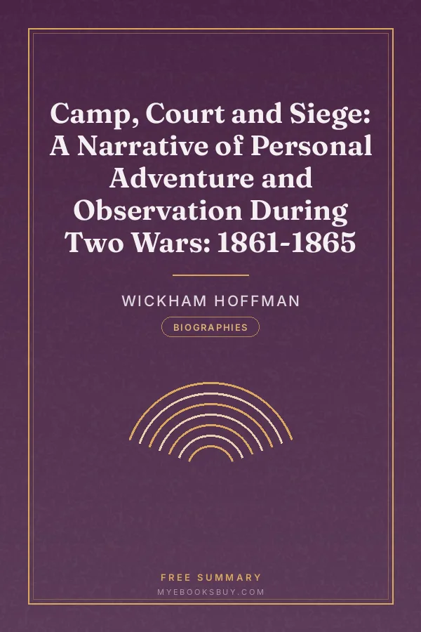 Cover of Camp, Court and Siege: A Narrative of Personal Adventure and Observation During Two Wars: 1861-1865
