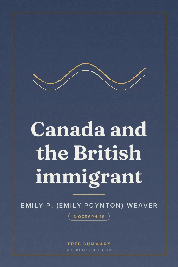 Cover of Canada and the British immigrant