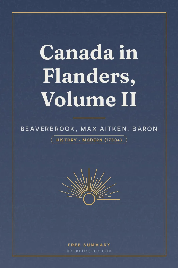 Cover of Canada in Flanders, Volume II