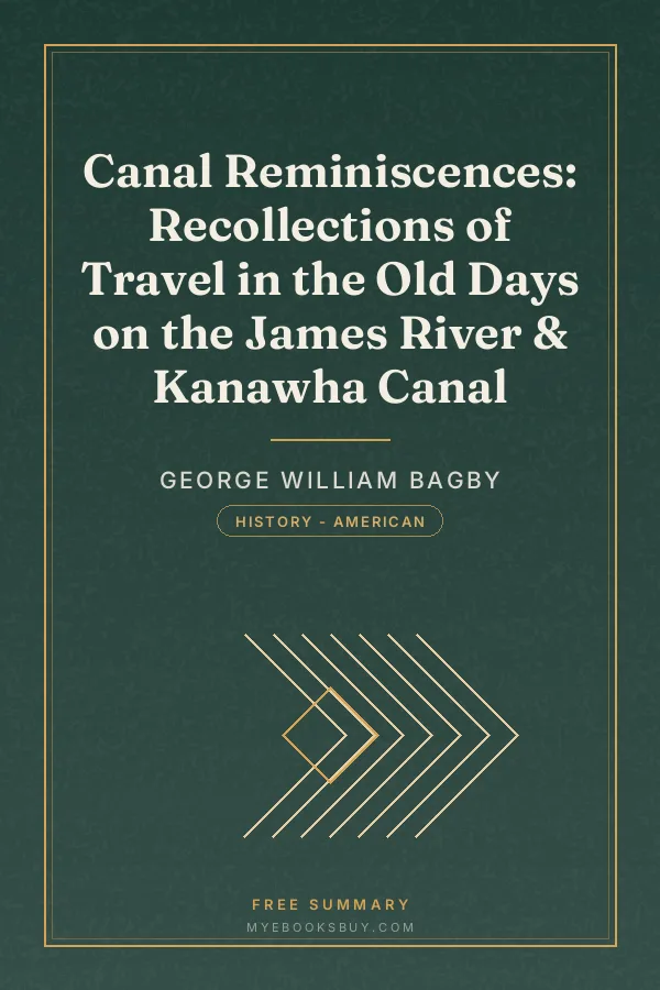 Cover of Canal Reminiscences: Recollections of Travel in the Old Days on the James River & Kanawha Canal