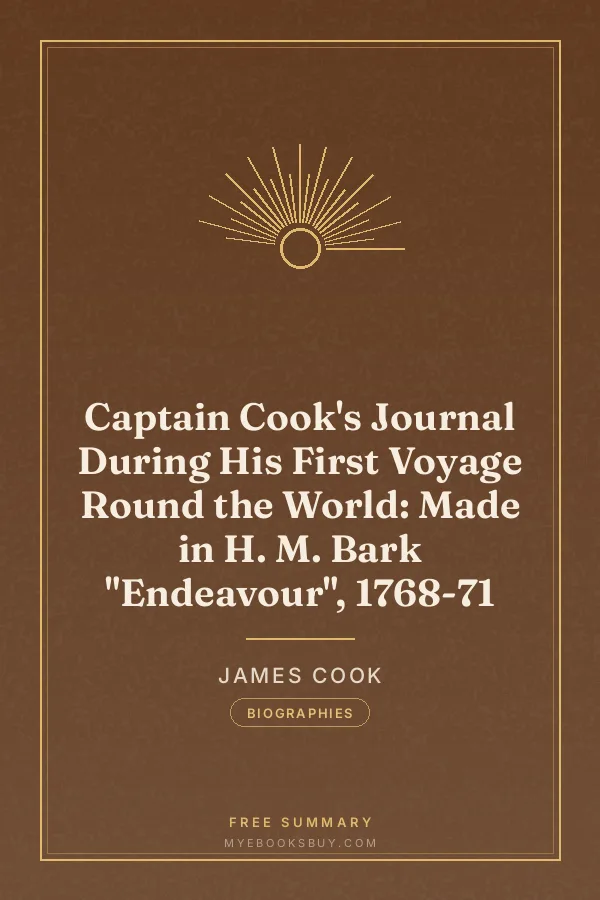 Cover of Captain Cook's Journal During His First Voyage Round the World: Made in H. M. Bark "Endeavour", 1768-71