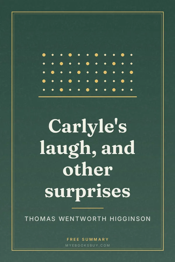 Cover of Carlyle's laugh, and other surprises