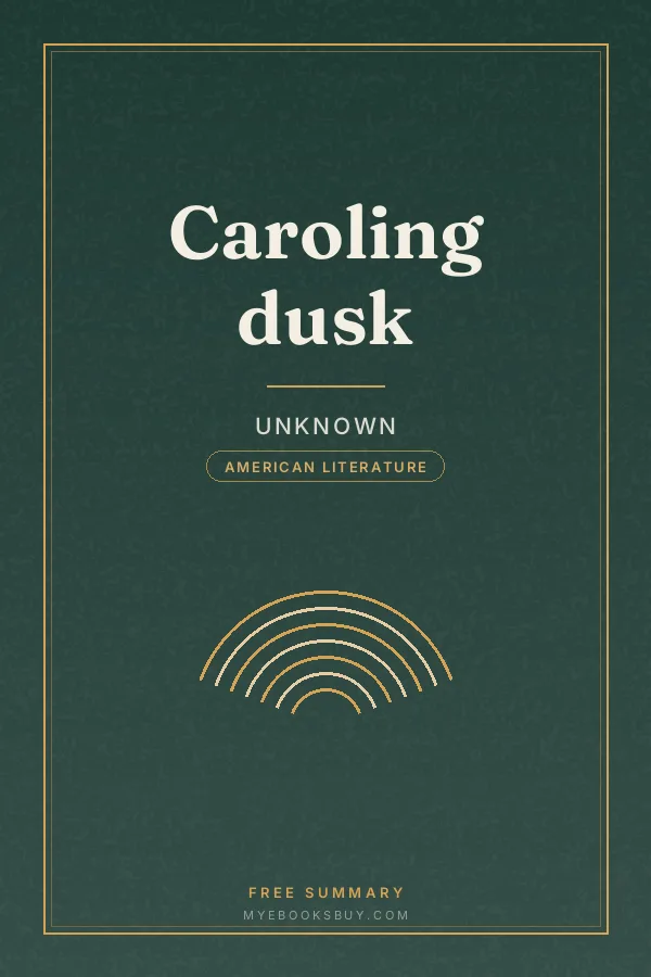 Cover of Caroling dusk