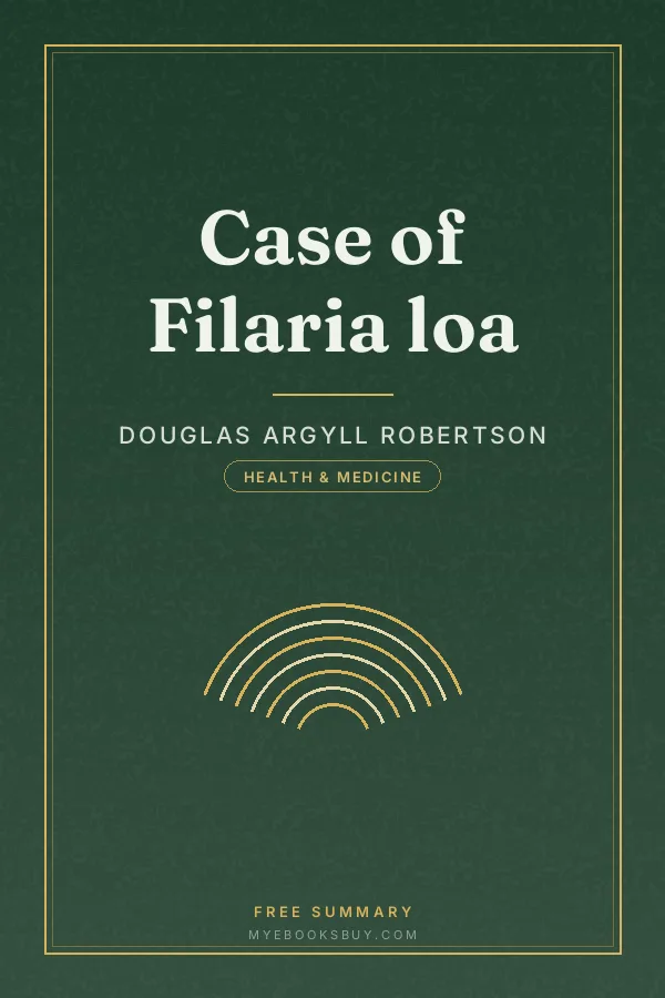 Cover of Case of Filaria loa