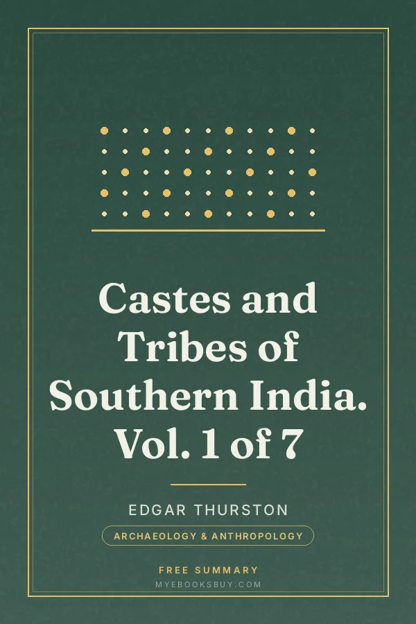 Cover of Castes and Tribes of Southern India. Vol. 1 of 7