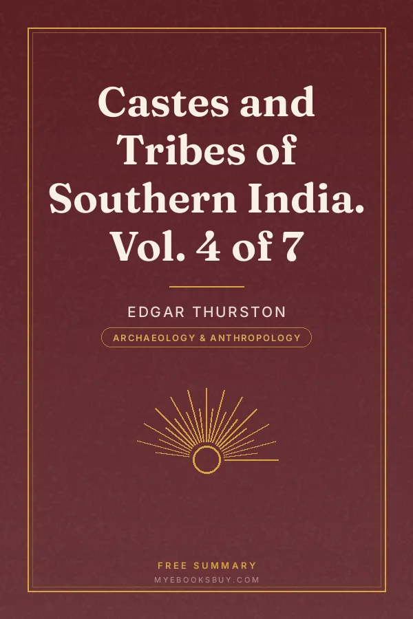 Cover of Castes and Tribes of Southern India. Vol. 4 of 7