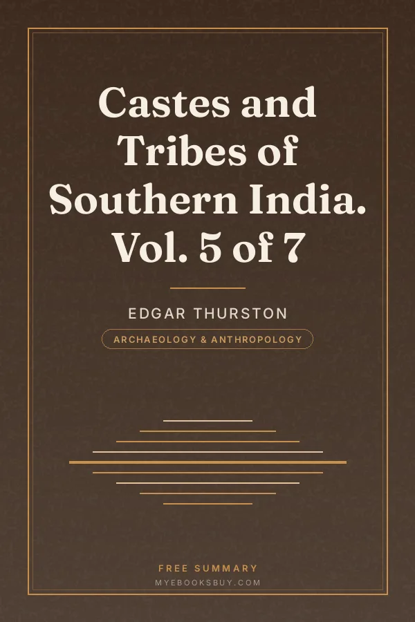Cover of Castes and Tribes of Southern India. Vol. 5 of 7