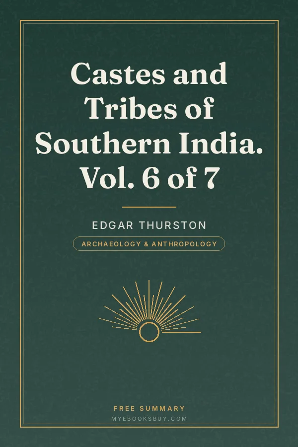 Cover of Castes and Tribes of Southern India. Vol. 6 of 7