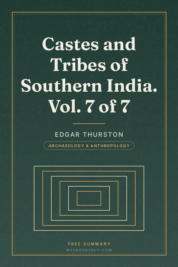 Cover of Castes and Tribes of Southern India. Vol. 7 of 7