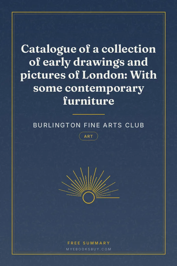 Cover of Catalogue of a collection of early drawings and pictures of London: With some contemporary furniture