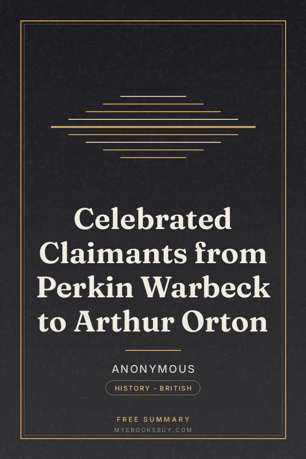 Cover of Celebrated Claimants from Perkin Warbeck to Arthur Orton