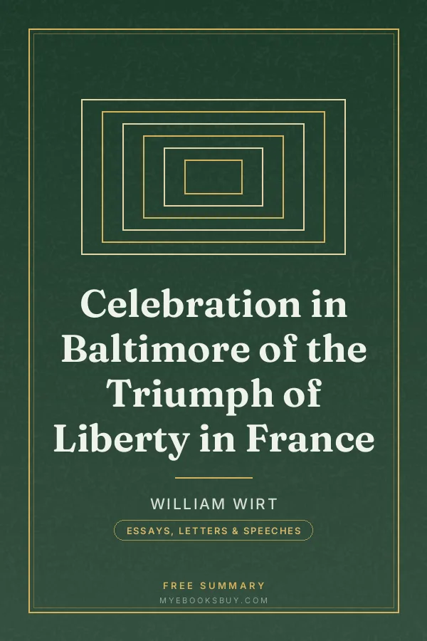 Cover of Celebration in Baltimore of the Triumph of Liberty in France