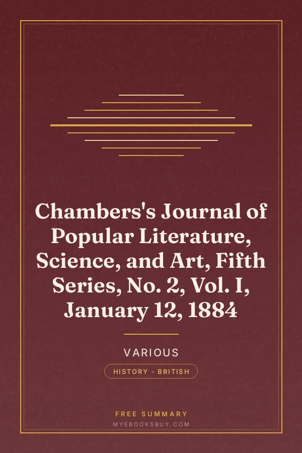 Cover of Chambers's Journal of Popular Literature, Science, and Art, Fifth Series, No. 2, Vol. I, January 12, 1884