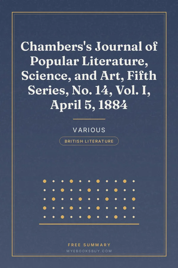 Cover of Chambers's Journal of Popular Literature, Science, and Art, Fifth Series, No. 14, Vol. I, April 5, 1884