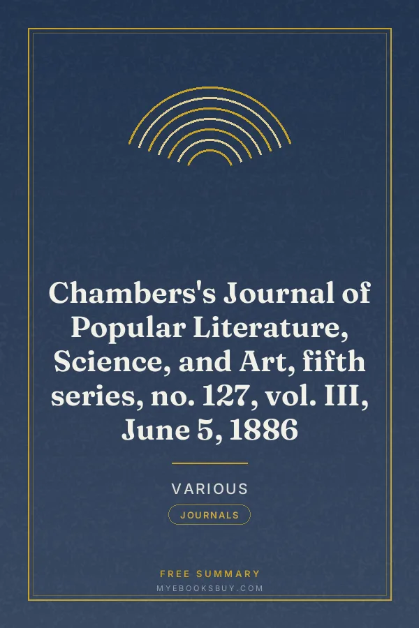Cover of Chambers's Journal of Popular Literature, Science, and Art, fifth series, no. 127, vol. III, June 5, 1886