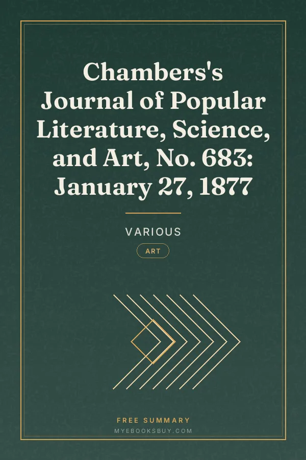 Cover of Chambers's Journal of Popular Literature, Science, and Art, No. 683: January 27, 1877