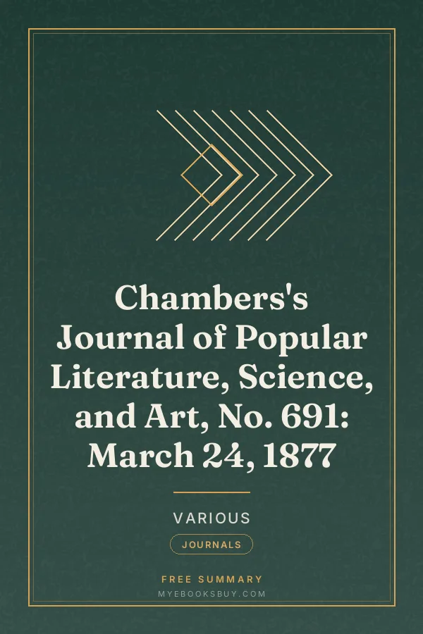 Cover of Chambers's Journal of Popular Literature, Science, and Art, No. 691: March 24, 1877