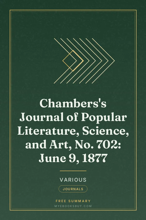Cover of Chambers's Journal of Popular Literature, Science, and Art, No. 702: June 9, 1877
