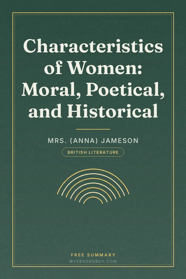 Cover of Characteristics of Women: Moral, Poetical, and Historical