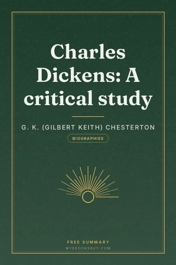 Cover of Charles Dickens: A critical study
