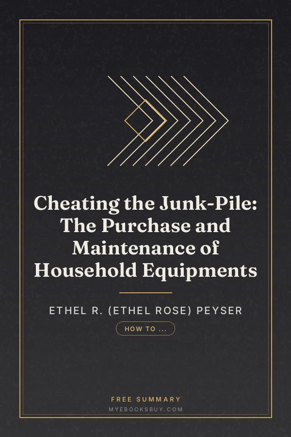 Cover of Cheating the Junk-Pile: The Purchase and Maintenance of Household Equipments