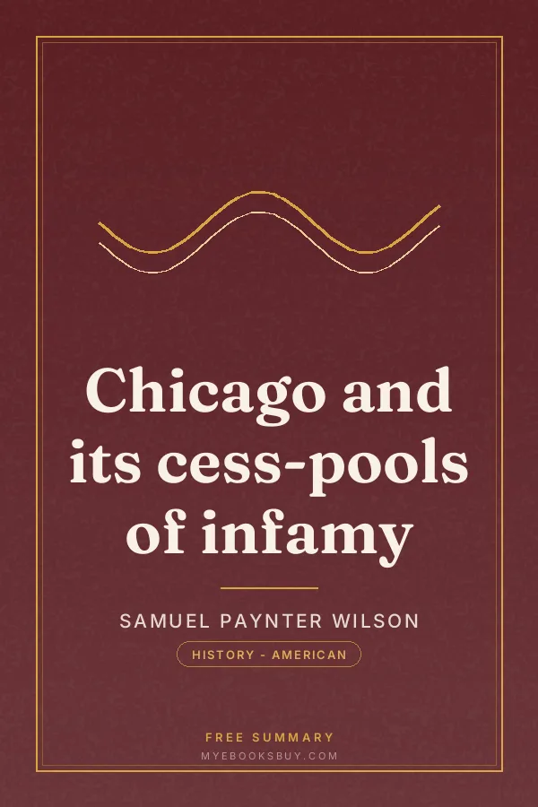 Cover of Chicago and its cess-pools of infamy