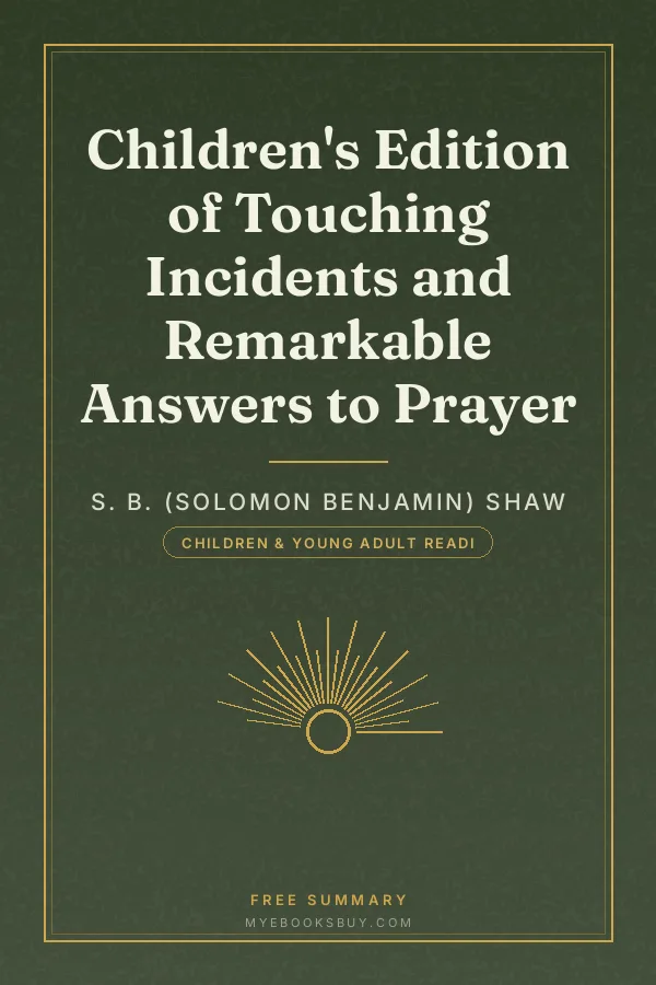 Cover of Children's Edition of Touching Incidents and Remarkable Answers to Prayer