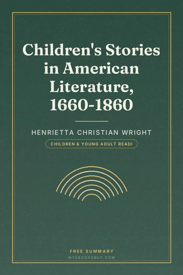Cover of Children's Stories in American Literature, 1660-1860
