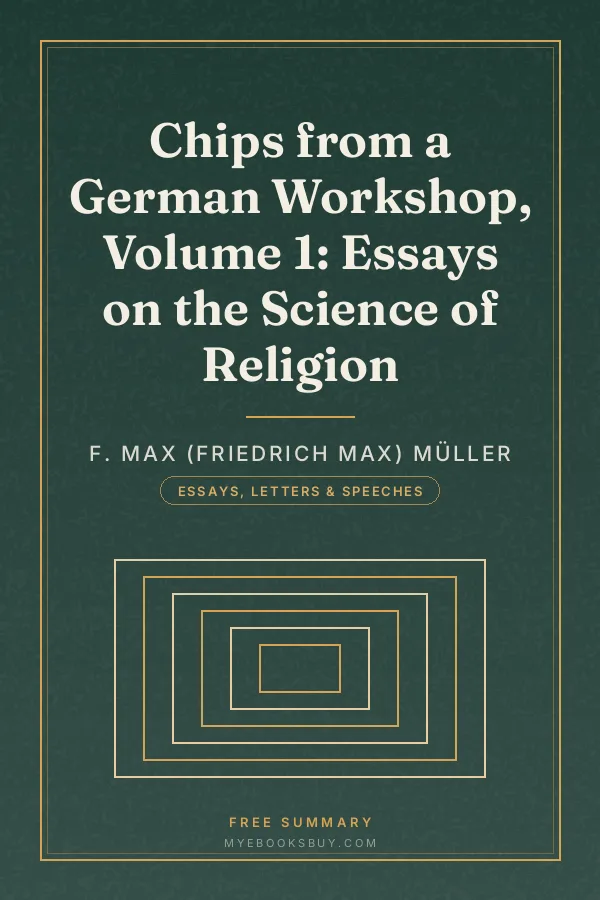 Cover of Chips from a German Workshop, Volume 1: Essays on the Science of Religion
