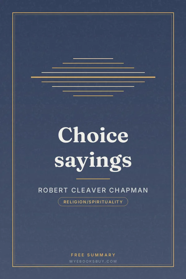 Cover of Choice sayings