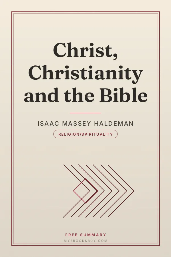 Cover of Christ, Christianity and the Bible