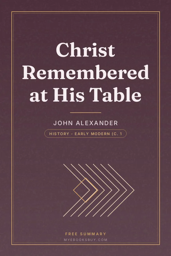 Cover of Christ Remembered at His Table