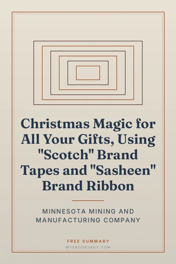 Cover of Christmas Magic for All Your Gifts, Using "Scotch" Brand Tapes and "Sasheen" Brand Ribbon