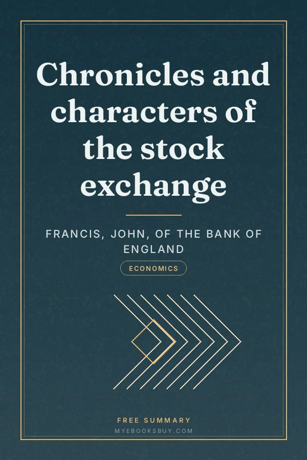 Cover of Chronicles and characters of the stock exchange