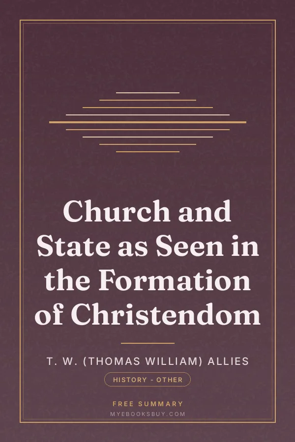 Cover of Church and State as Seen in the Formation of Christendom