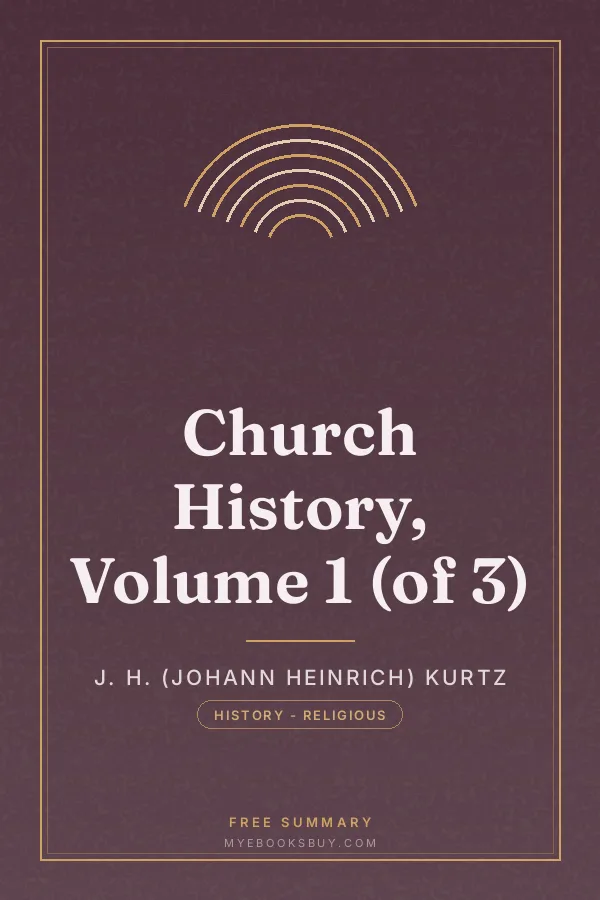 Cover of Church History, Volume 1 (of 3)