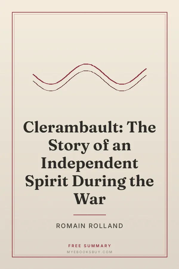 Cover of Clerambault: The Story of an Independent Spirit During the War