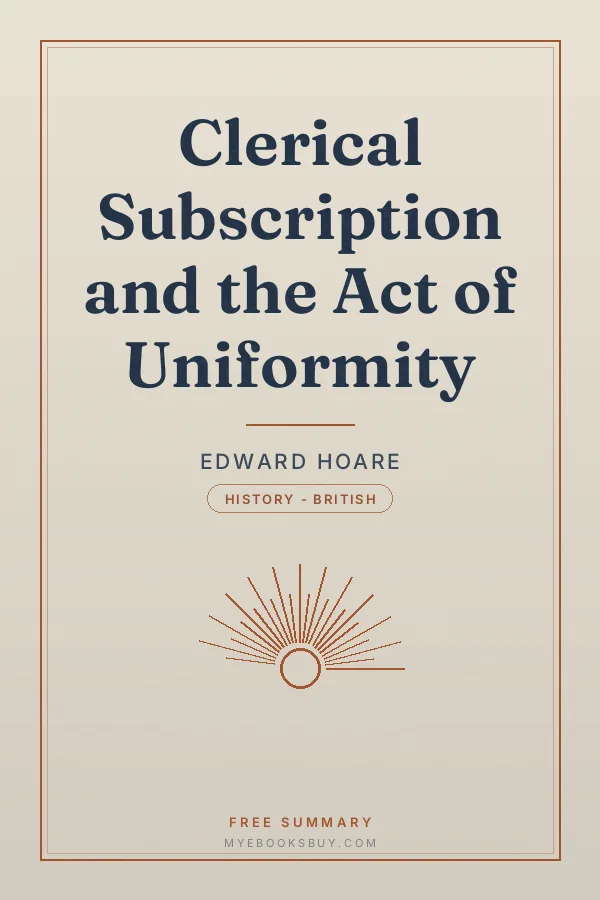 Cover of Clerical Subscription and the Act of Uniformity