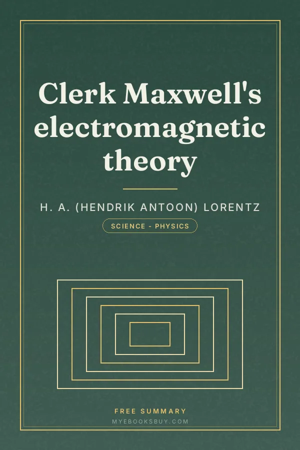 Cover of Clerk Maxwell's electromagnetic theory